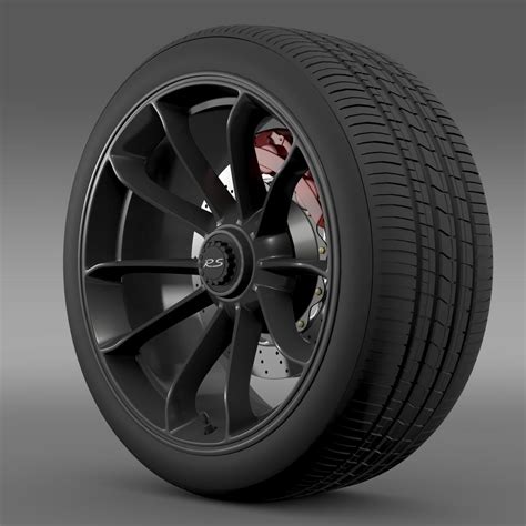 Porsche 911 GT3 RS 2015 wheel 3D Model $39 - .obj .3ds .c4d .fbx .lwo .max .ma .xsi - Free3D