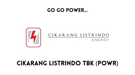 Cikarang Listrindo Tbk Saham Powr Menjadi Sumber Energi Pln Youtube