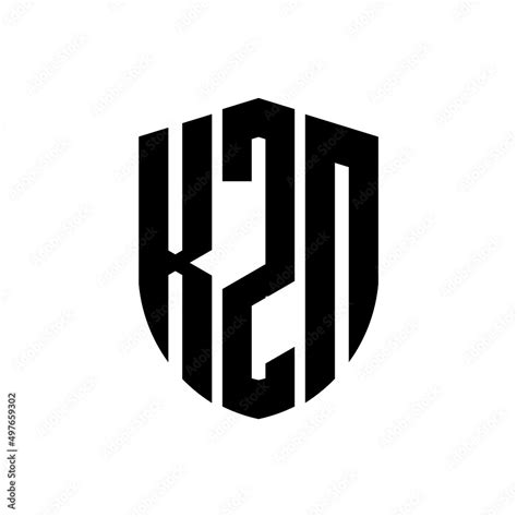 Kzn Letter Logo Design Kzn Modern Letter Logo With Black Background