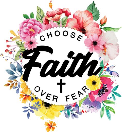 Choose Faith Over Fear 100 Cotton Small Fabric Panel Square Etsy