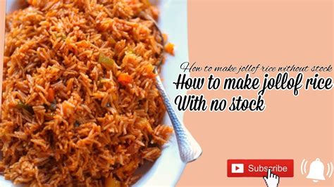 How To Make Nigerian Jollof Rice Without Meat Stock 😋 Foodie Food Foodblog Foodlover