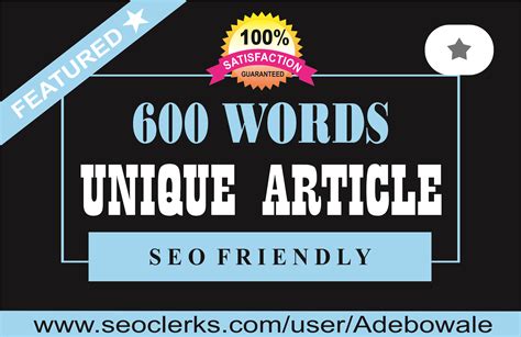 Words Seo Optimized Article Writing Content Writing For Your