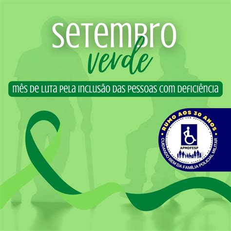 Setembro Verde Mês do Dia Nacional de Luta das Pessoas