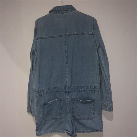 Sportsgirl Short Boiler Suit Size 14 Denim Has Depop