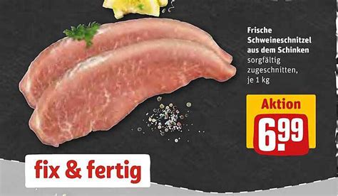 Frische Schweineschnitzel Aus Dem Schinken Angebot Bei REWE 1Prospekte De