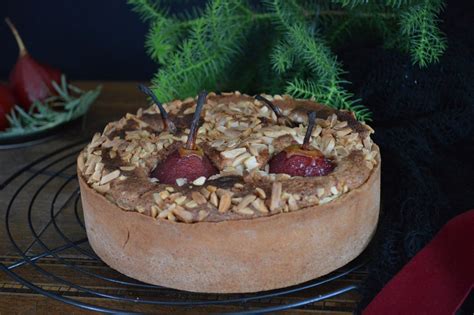 Kuchen Mit Eingelegten Rotweinbirnen Vesnas Suesses Welts Webseite