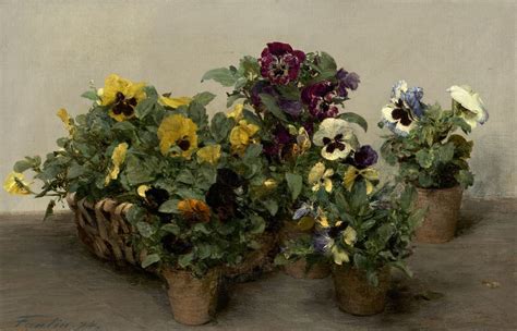 Pansies By Henri Fantin Latour Pansies Art Henri Fantin Latour