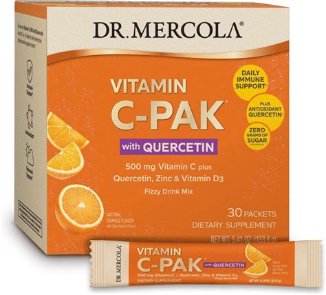 Amazon Dr Mercola Vitamin C Pak With Quercetin 30 Servings 30