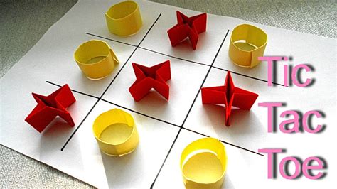 Origami Game Tic Tac Toe Simple Paper Folding Youtube