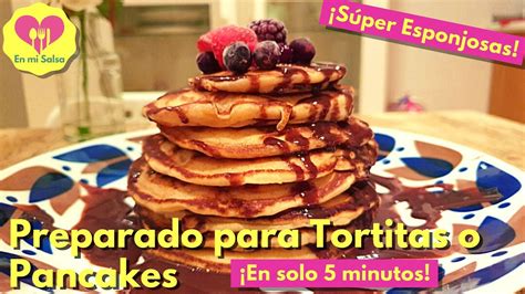 PREPARADO CASERO PARA TORTITAS PANCAKES En 5 MINUTOS Con Este