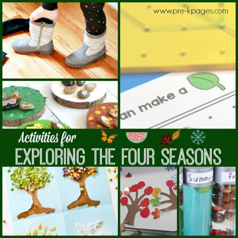 Activities For Exploring The Four Seasons Pre K Pages