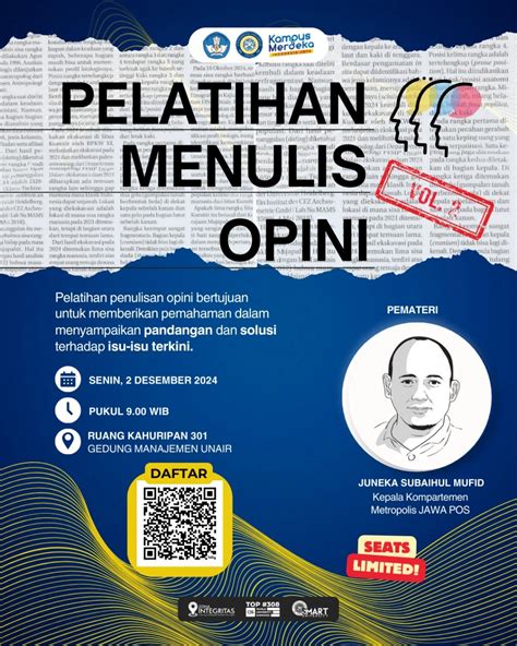 Pelatihan Menulis Opini Vol 2 Universitas Airlangga Official Website