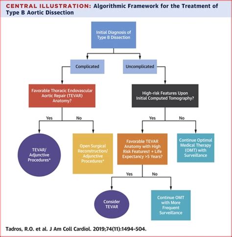 Optimal Treatment Of Uncomplicated Type B Aortic Dissection Jacc Review Topic Of The Week