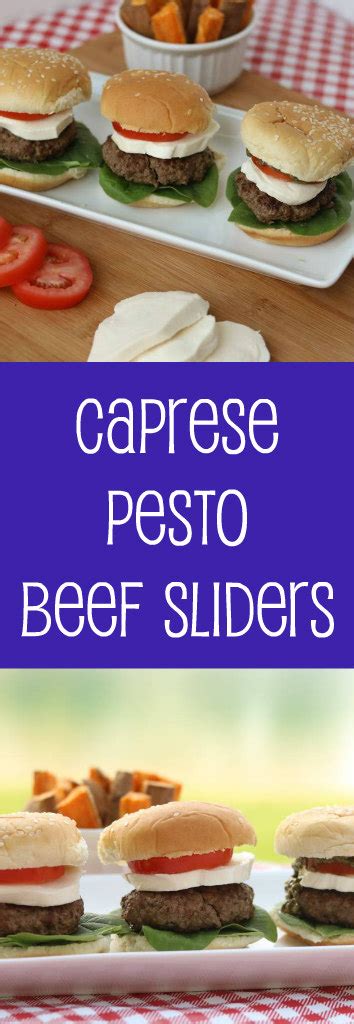 Caprese Pesto Beef Sliders