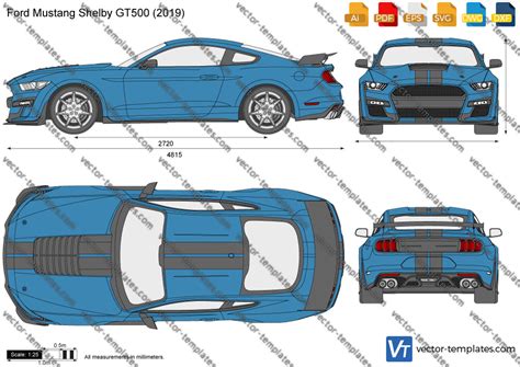 Templates - Cars - Ford - Ford Mustang Shelby GT500