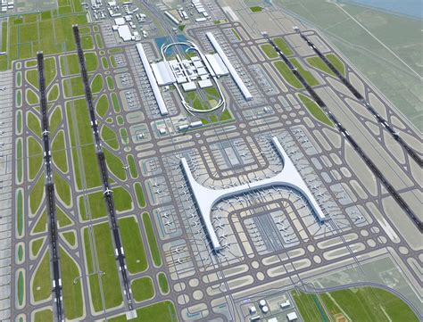 3D Shanghai Pudong International Airport TurboSquid 2016206