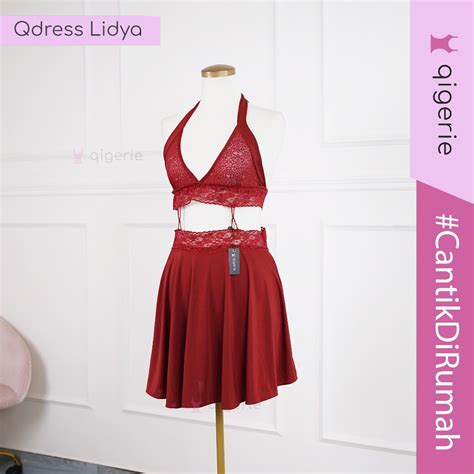 Jual LIDYA Qigerie Baju Tidur Sexy Daster Kekinian Baju Tidur Wanita