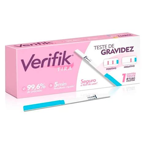 VERICHECK TESTE DE GRAVIDEZ TIRA C 1 UNID EMS Vericheck Teste De