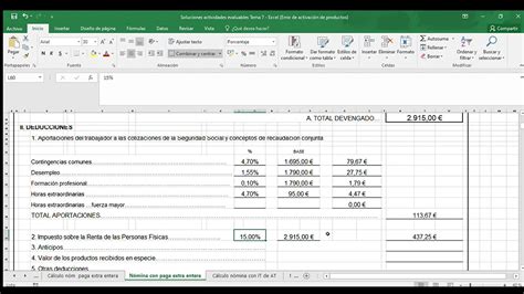 Cómo calcular nómina con paga extra entera YouTube