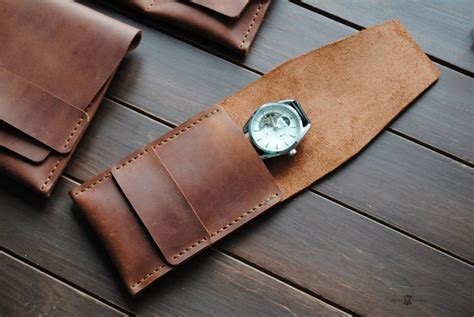 Personalized Leather Watch Case Personalized Tool Case Etsy