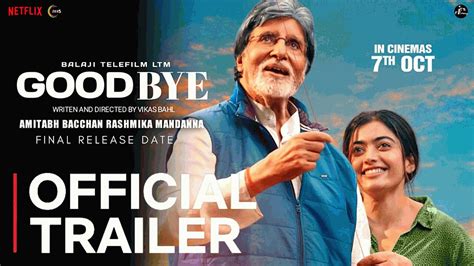 Goodbye Movie Official Trailer Rashmika Mandanna Amitabh Bachchan