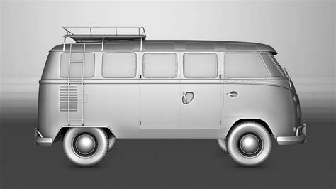 Volkswagen-T1 With full interior model - TurboSquid 2111977