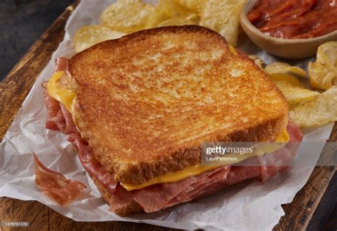 Fried Mortadella Grilled Cheese Sandwich High Res Stock Photo Getty