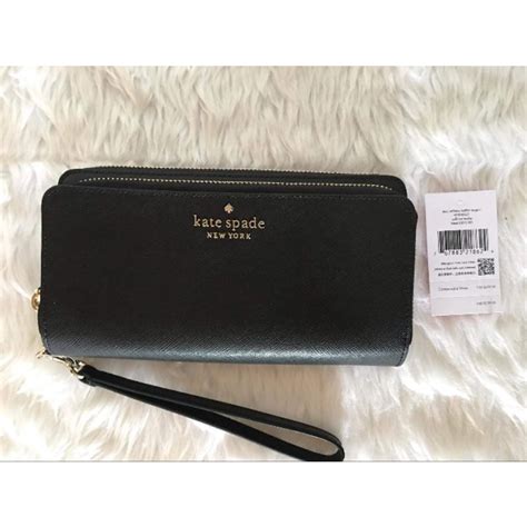 Kate Spade Large Staci Carryall Wristlet Original Double Zip Black Shopee Philippines