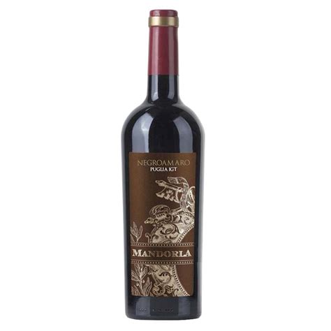 Vinho Tinto Meio Seco Negroamaro Mandorla 750 Ml