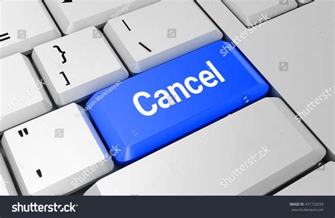 Cancel Button Keyboard Blue Key Blue Stock Illustration 471152039 | Shutterstock