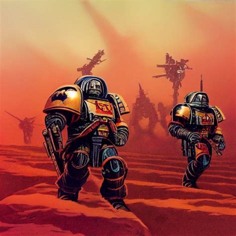 Warhammer 40k Space Marine By Moebius Midjourney Openart