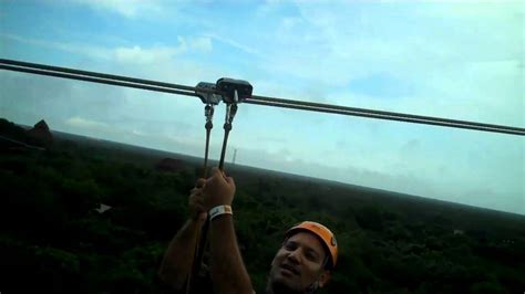 Zip Line At Xplor Cancun Mexico Youtube