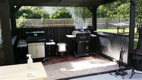 First Use Of Pinterest Inspired Bbq Grilling Area Outdoor Cabana