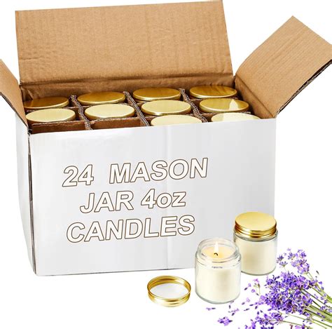 Threlaco 24 Sets Wedding T Candle Scented Flower Candle