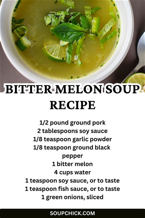 Bitter Melon Soup Recipe Infused With Sweet Savory Goodness - Soup Chick