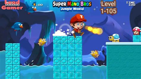 Super Mano Bros Jungle World Level Gameplay Games Gaming Youtube