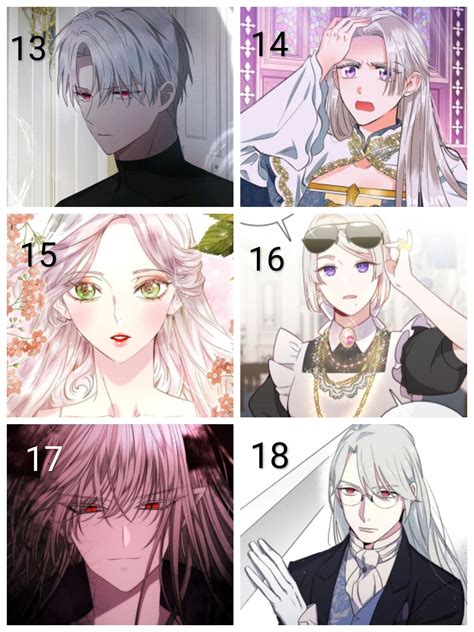 Silver Haired Manhwa Characters Manhwa Manga Collection Anime