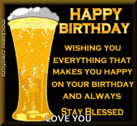 Birthday Beer GIF - Birthday Beer Cheers - Discover & Share GIFs