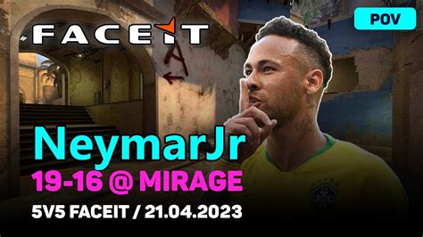 Pov Neymar Jr Plays Csgo With S Mple Kills Mirage Faceit V