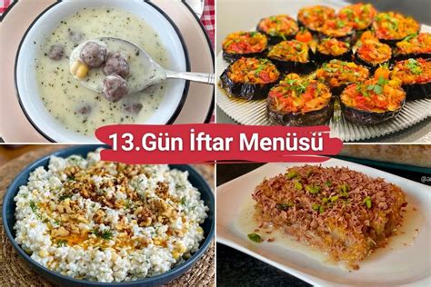 13 Gün İftar Menüsü Nefis Yemek Tarifleri