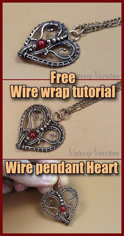 Wire Wrap Heart Pendant Tutorial Free How Do You Make A Beaded Wire