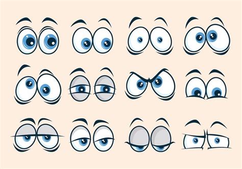 Cartoon Eyes Collection 367393 Vector Art at Vecteezy