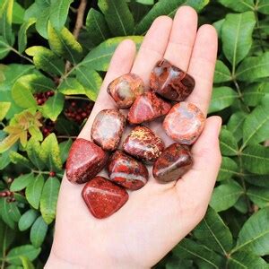 Brecciated Jasper Tumbled Stones: Choose Ounces or Lb Bulk Wholesale Lots premium Quality 'A ...