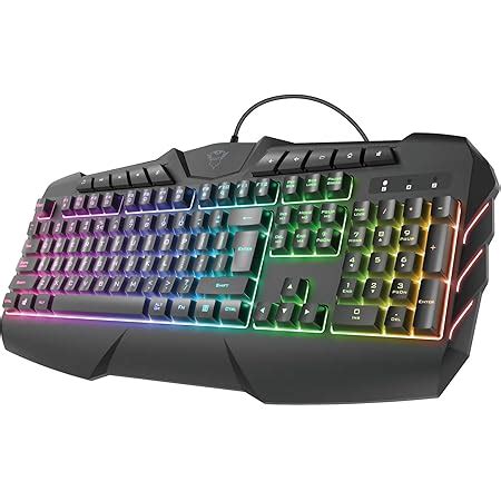 Trust Gaming Clavier Gamer Semi M Canique Rgb Gxt Odyss Clavier