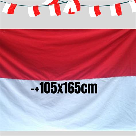 Jual BENDERA MERAH PUTIH JUMBO 20 PCS 1 KODI Ukuran 105 X 165 CM