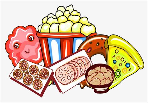 Cartoon Snack Food PNG Images, Food Clipart, Cartoon, Hand PNG ...