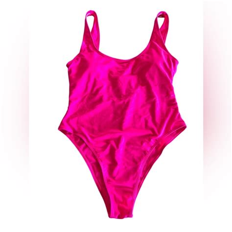 Swim The Every Girl Sexy One Piece Hot Pink Swimsuit U Back High Cut Size Large Nwt Poshmark