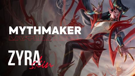 Mythmaker Zyra OP GG Skin Review League Of Legends YouTube