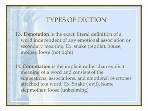 Types of Diction in Literature