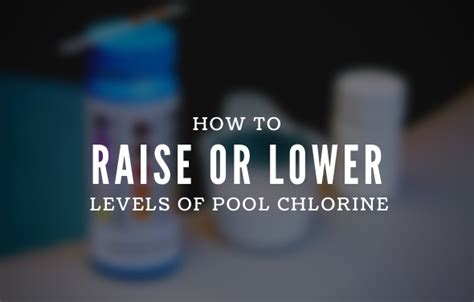 How To Raise Total And Free Chlorine In Pool Lu Moffitt